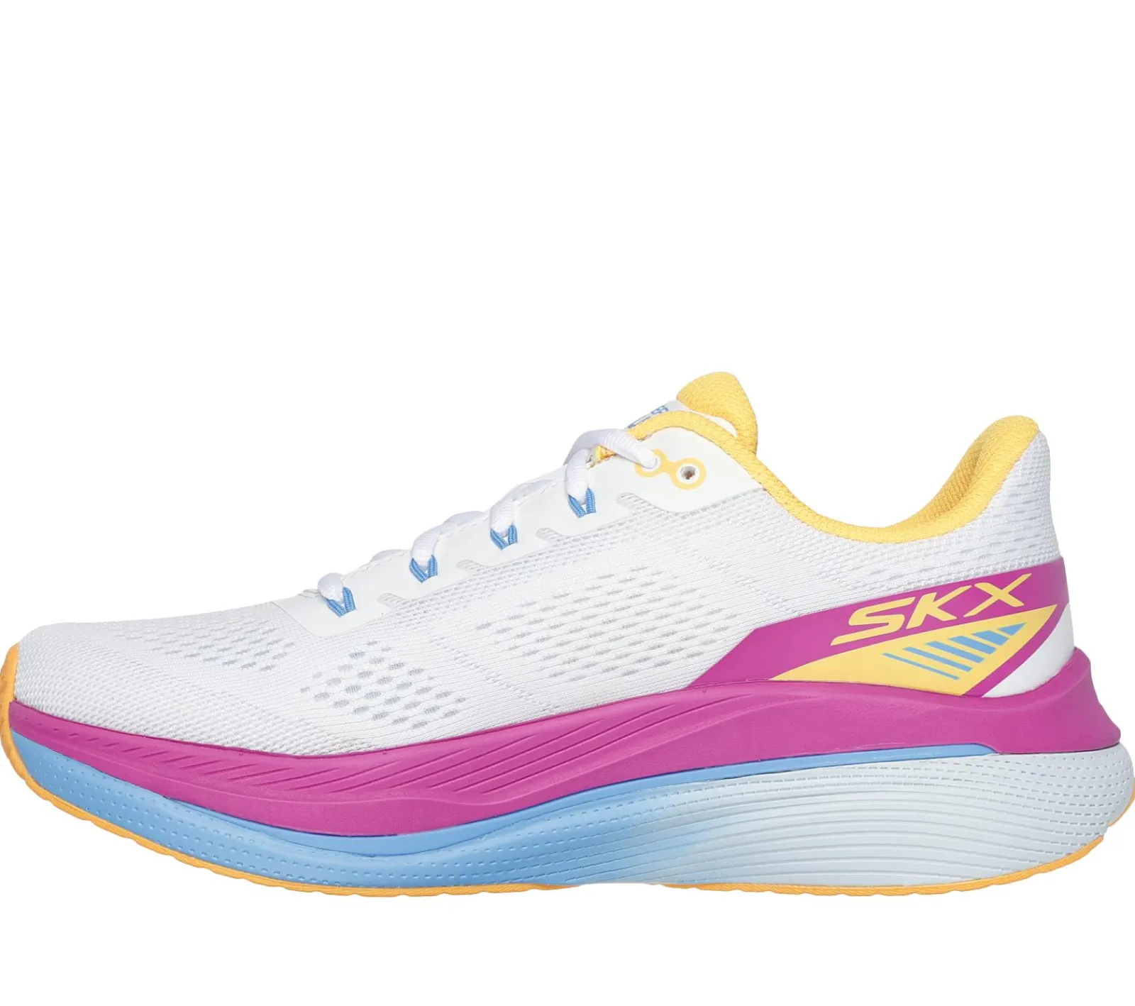 Com Atacadores|Sapatilhas-SKECHERS Max Cushioning Propulsion BRANCO / LARANJA