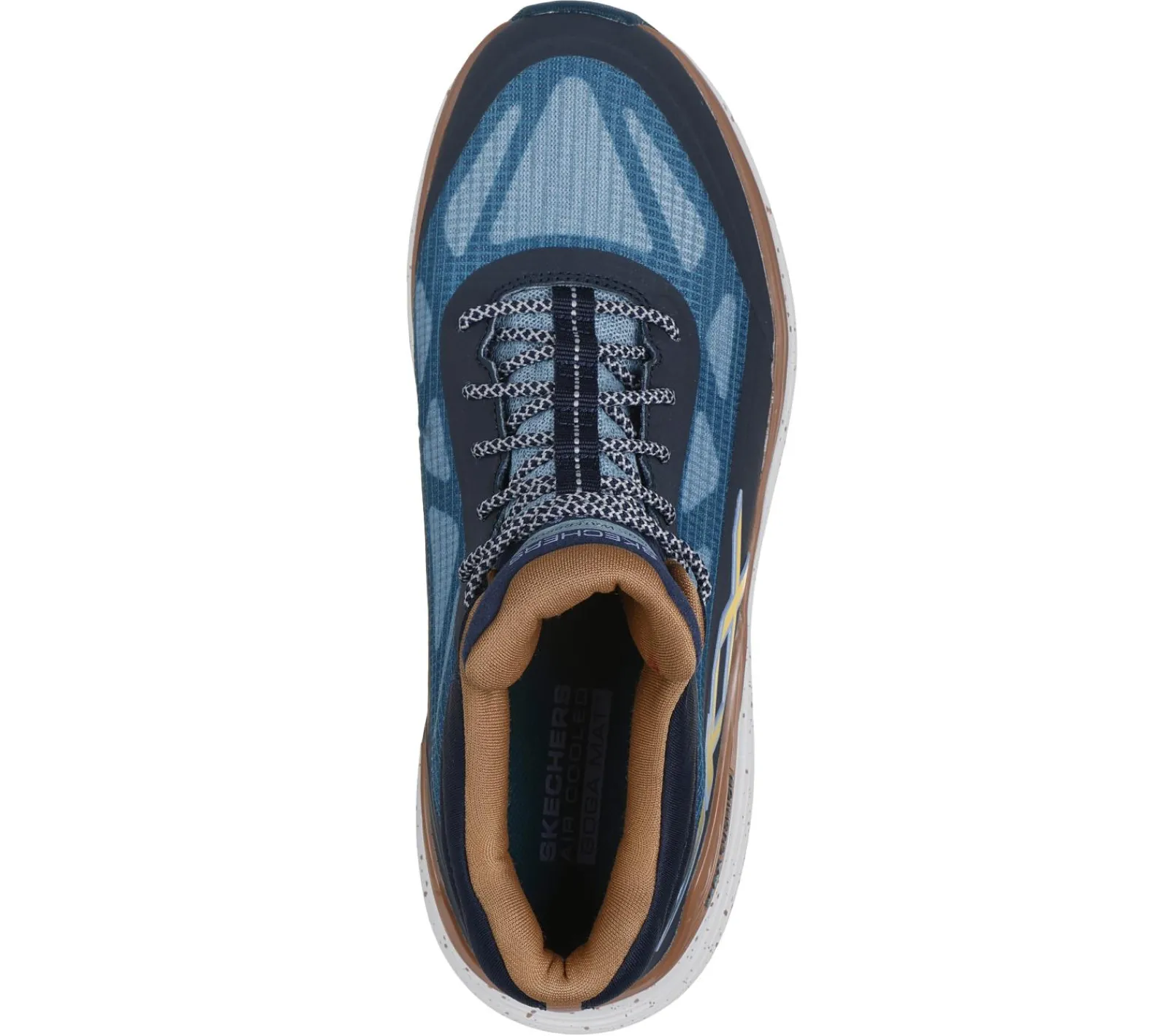Com Atacadores|Botas-SKECHERS Max Cushioning Suspension - Terrace NAVY / VERDE AZULADO