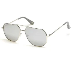 Óculos De Sol|Acessórios-SKECHERS Metal Aviator Sunglasses PRATEADO