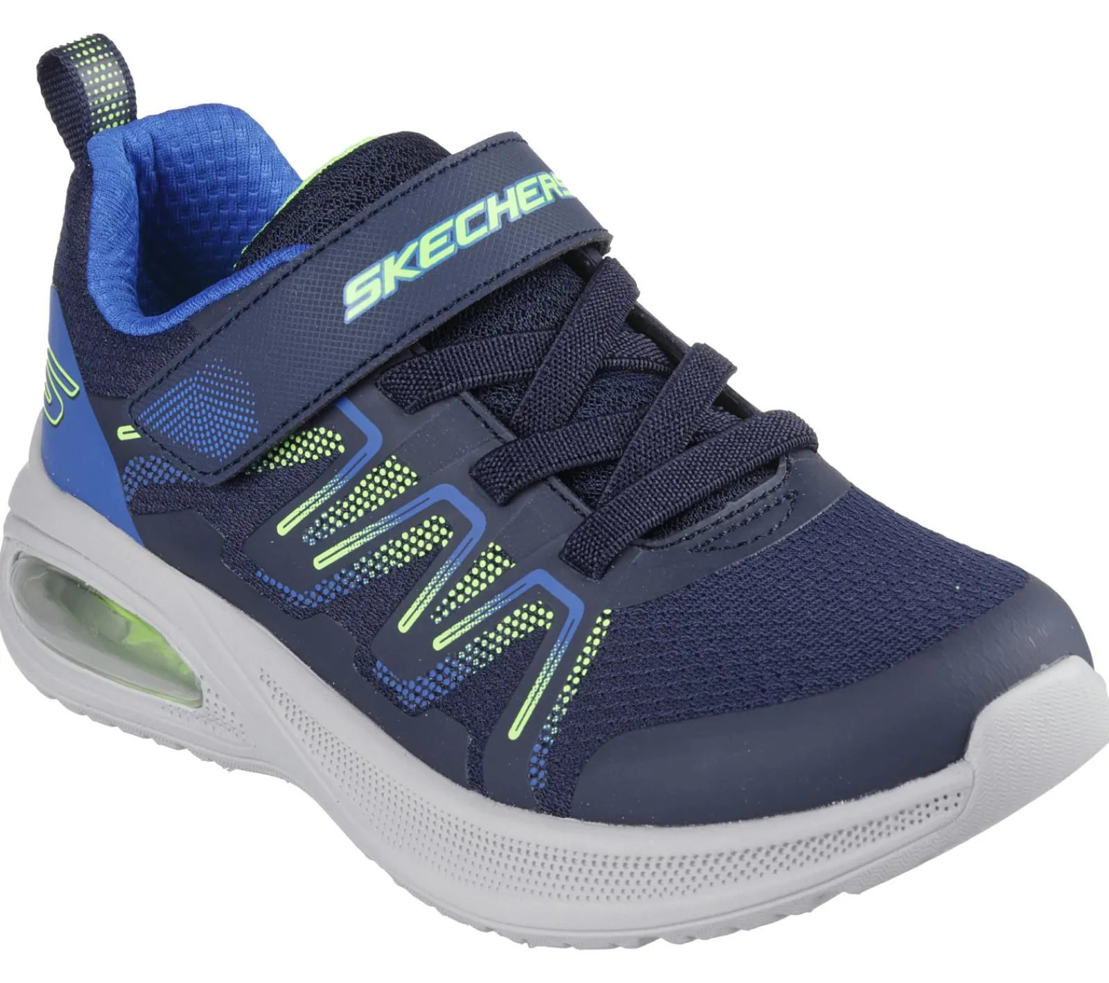 Calçado Sem Atacadores|Sapatilhas-SKECHERS Microscope Max Advance - Speker NAVY / LIMA