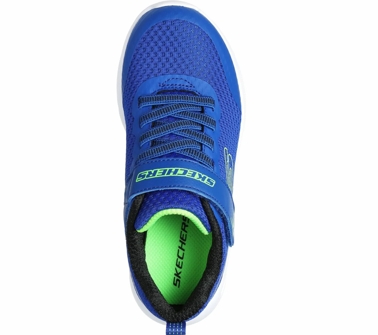 Calçado Sem Atacadores|Sapatilhas-SKECHERS Microspec Max AZUL / LIMA