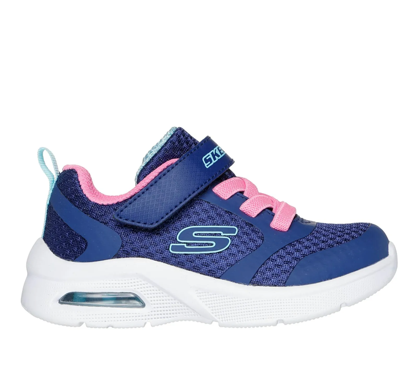 Calçado Sem Atacadores|Sapatilhas-SKECHERS Microspec Max - Racer Gal NAVY / ROSA