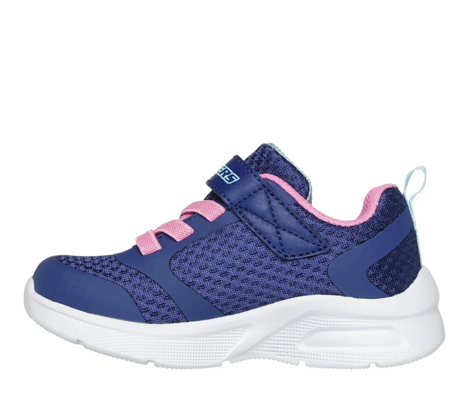 Calçado Sem Atacadores|Sapatilhas-SKECHERS Microspec Max - Racer Gal NAVY / ROSA