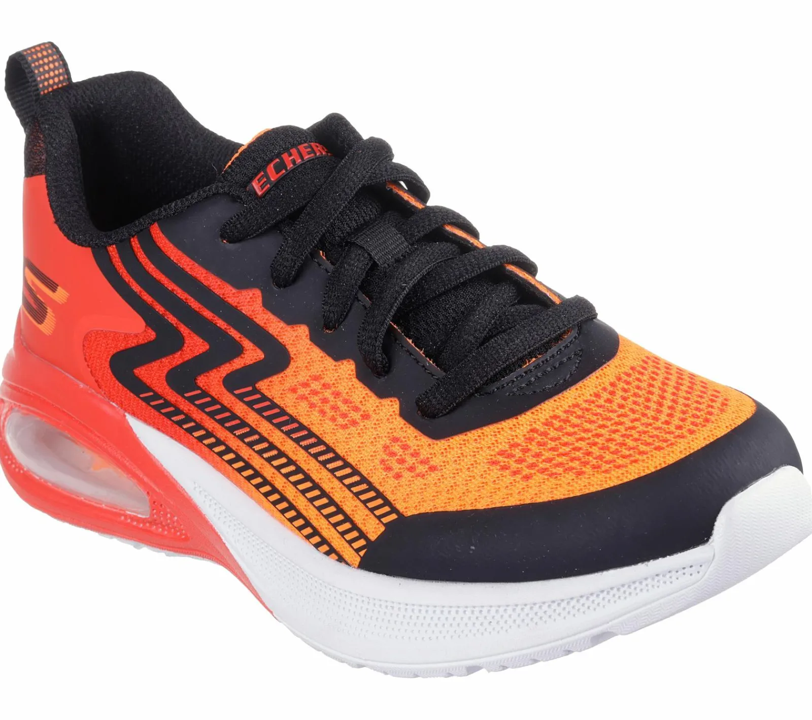 Sapatilhas-SKECHERS Microspec Max Advance - Vadieno PRETO / VERMELHO