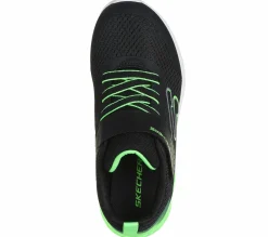 Calçado Sem Atacadores|Sapatilhas-SKECHERS Microspec Max II - Vodrox PRETO / LIMA