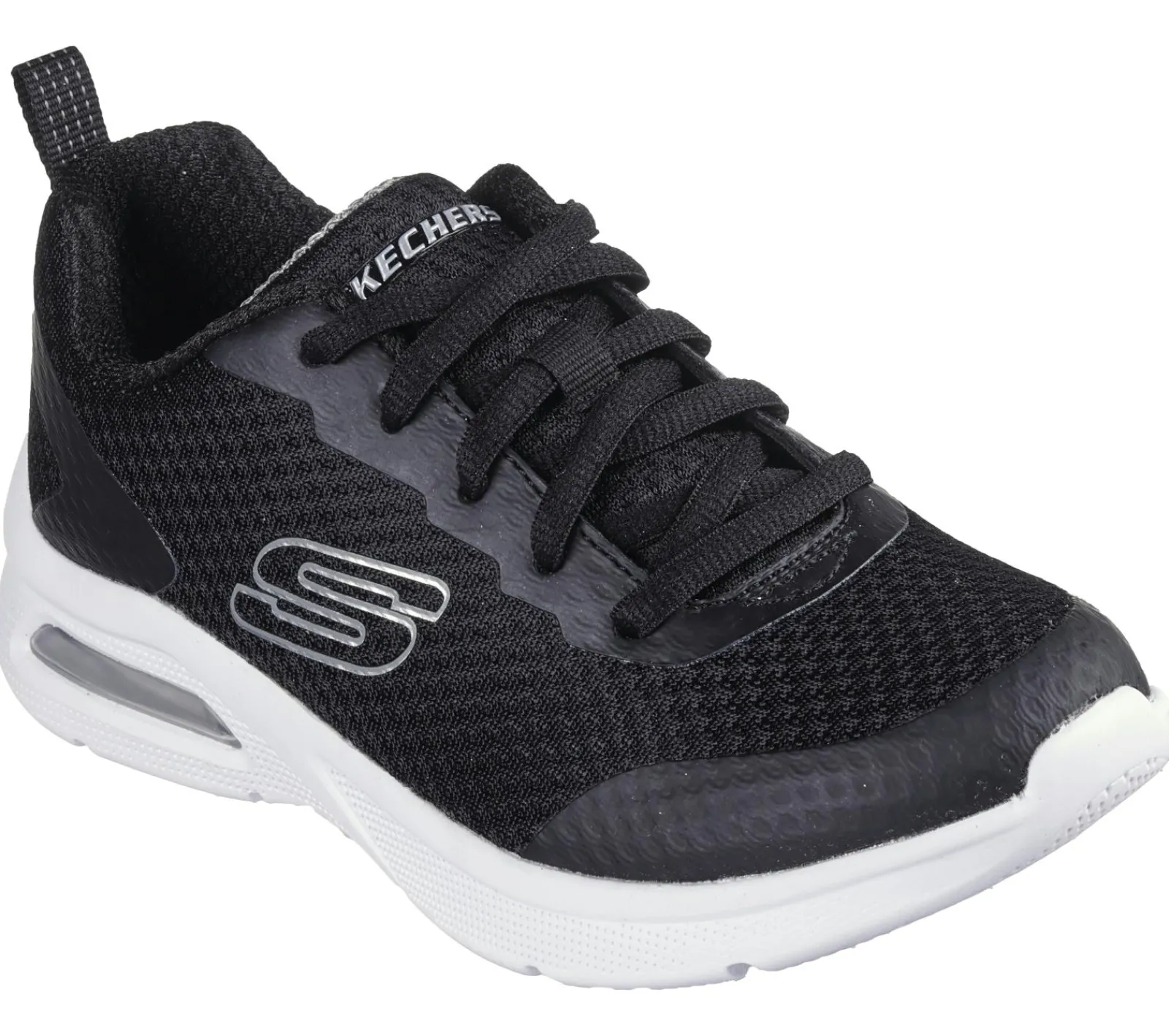 Com Atacadores|Sapatilhas-SKECHERS Microspec Max - Kaptix PRETO