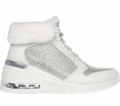 Sapatos De Cunha|Com Atacadores-SKECHERS Million Air - Elevated Luxe Air BRANCO SUJO