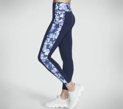 Calças|Partes De Baixo-SKECHERS Misty Floral High-Waisted Full Length Legging AZUL / LAVANDA