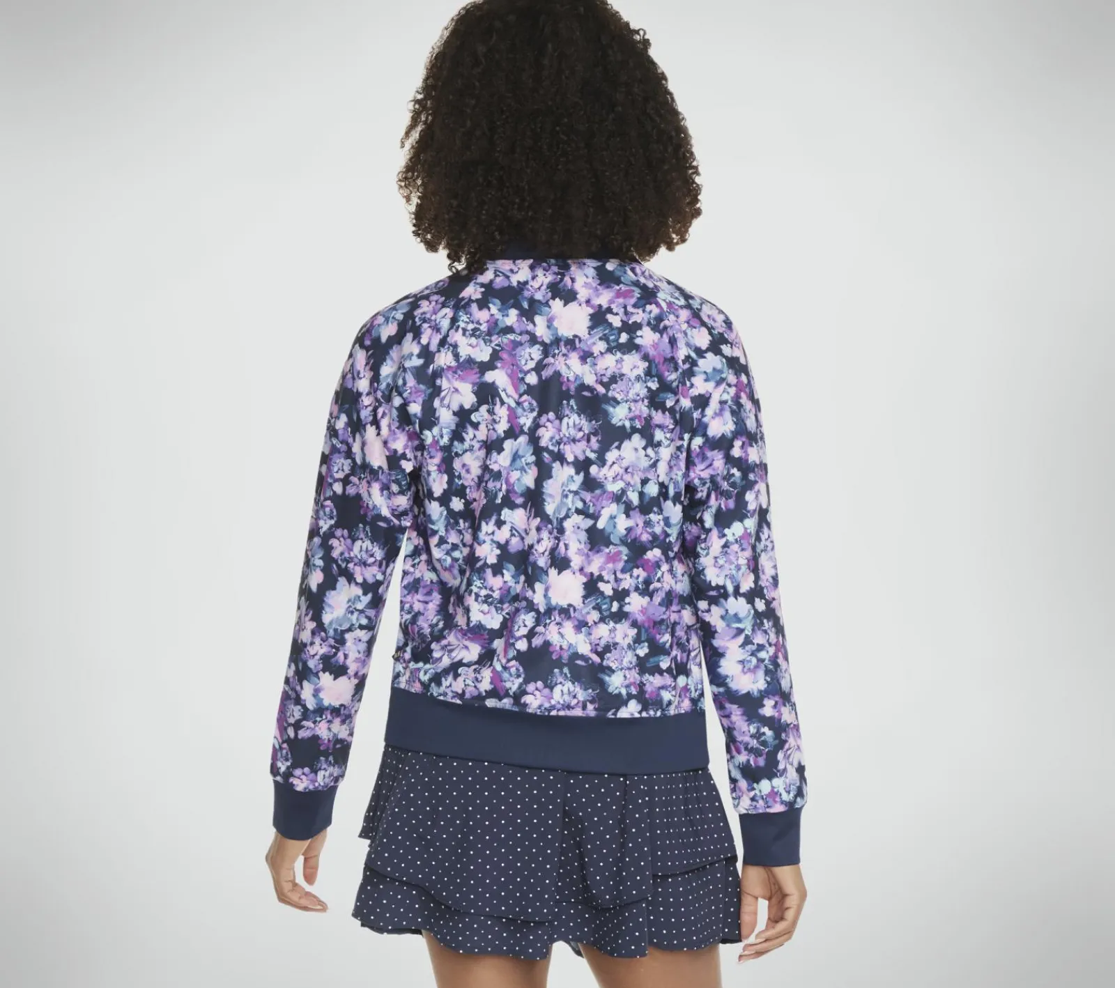 Partes De Cima|Partes De Cima-SKECHERS Misty Floral Reversible Jacket AZUL / LAVANDA