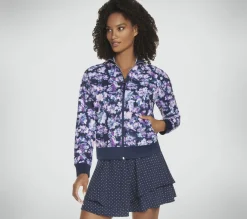 Partes De Cima|Partes De Cima-SKECHERS Misty Floral Reversible Jacket AZUL / LAVANDA