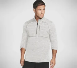 Partes De Cima|Partes De Cima-SKECHERS On The Road 1/4 Zip CINZENTO
