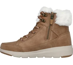 Botas|Com Atacadores-SKECHERS On-the-GO Glacial Ultra - Cozyly CASTANHO CLARO