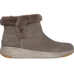 Calçado Sem Atacadores|Botas-SKECHERS On-the-GO Stellar - Cozy Step TAUPE ESCURO