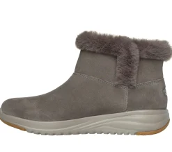 Calçado Sem Atacadores|Botas-SKECHERS On-the-GO Stellar - Cozy Step TAUPE ESCURO