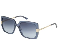 Óculos De Sol-SKECHERS Oversized Square Sunglasses AZUL / DOURADO