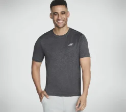 Partes De Cima|Partes De Cima-SKECHERS Performance Charge Tee PRETO / CARVÃO