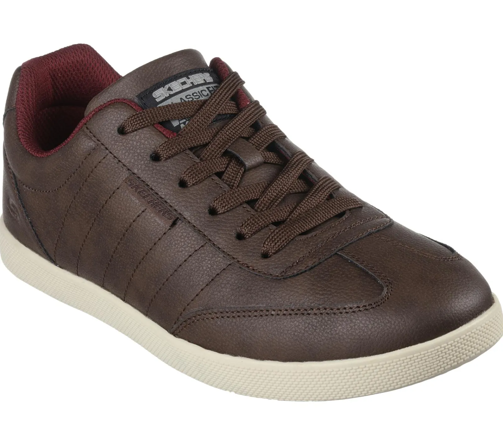Sapatos Casual|Sapatos Com Atacadores-SKECHERS Placer - Crandon CHOCOLATE