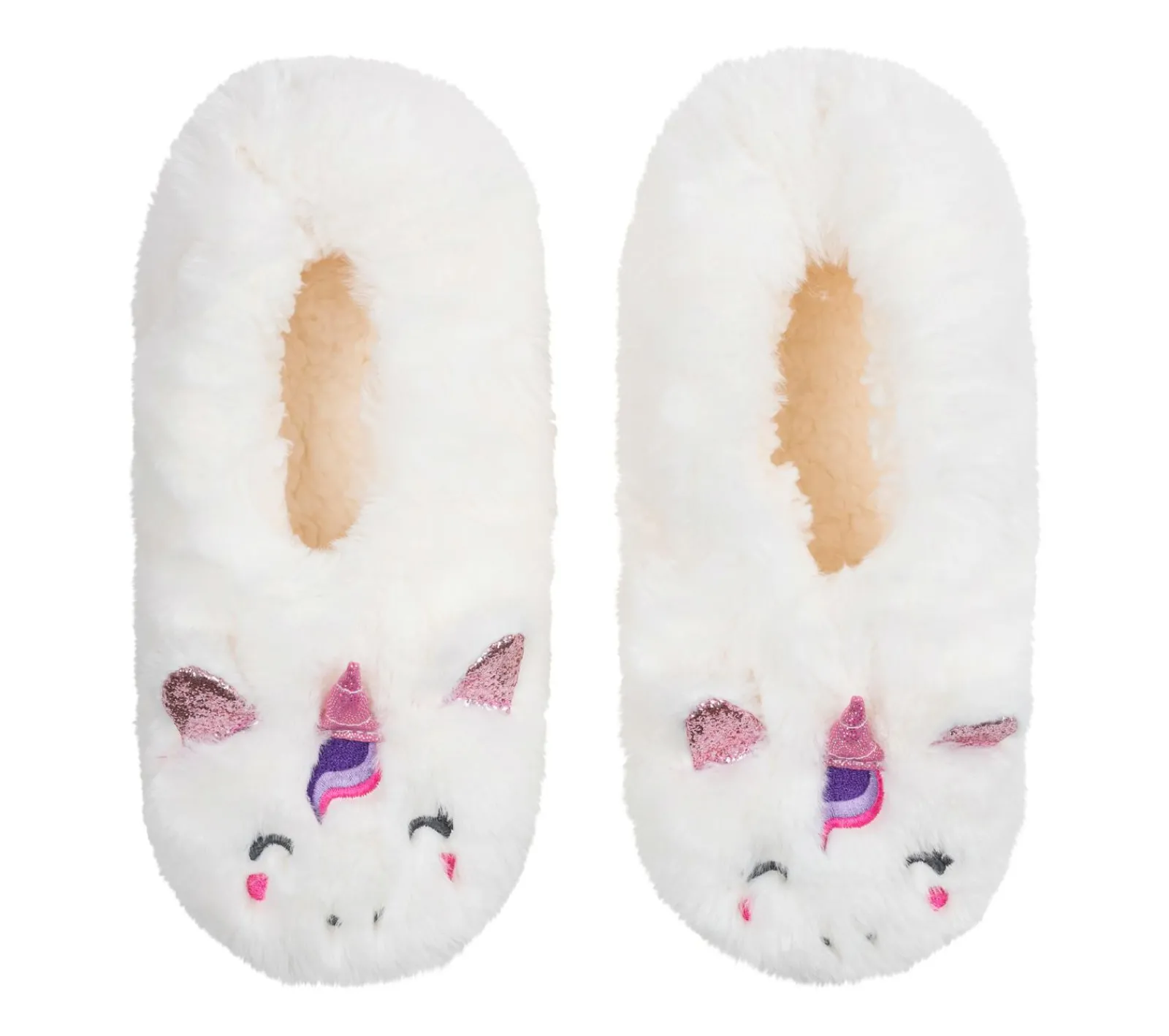 Meias|Meias-SKECHERS Plush Unicorn Slipper Socks - 1 Pack BRANCO