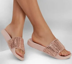 Sandálias|Calçado Sem Atacadores-SKECHERS Pop Ups - New Spark ROSA / DOURADO
