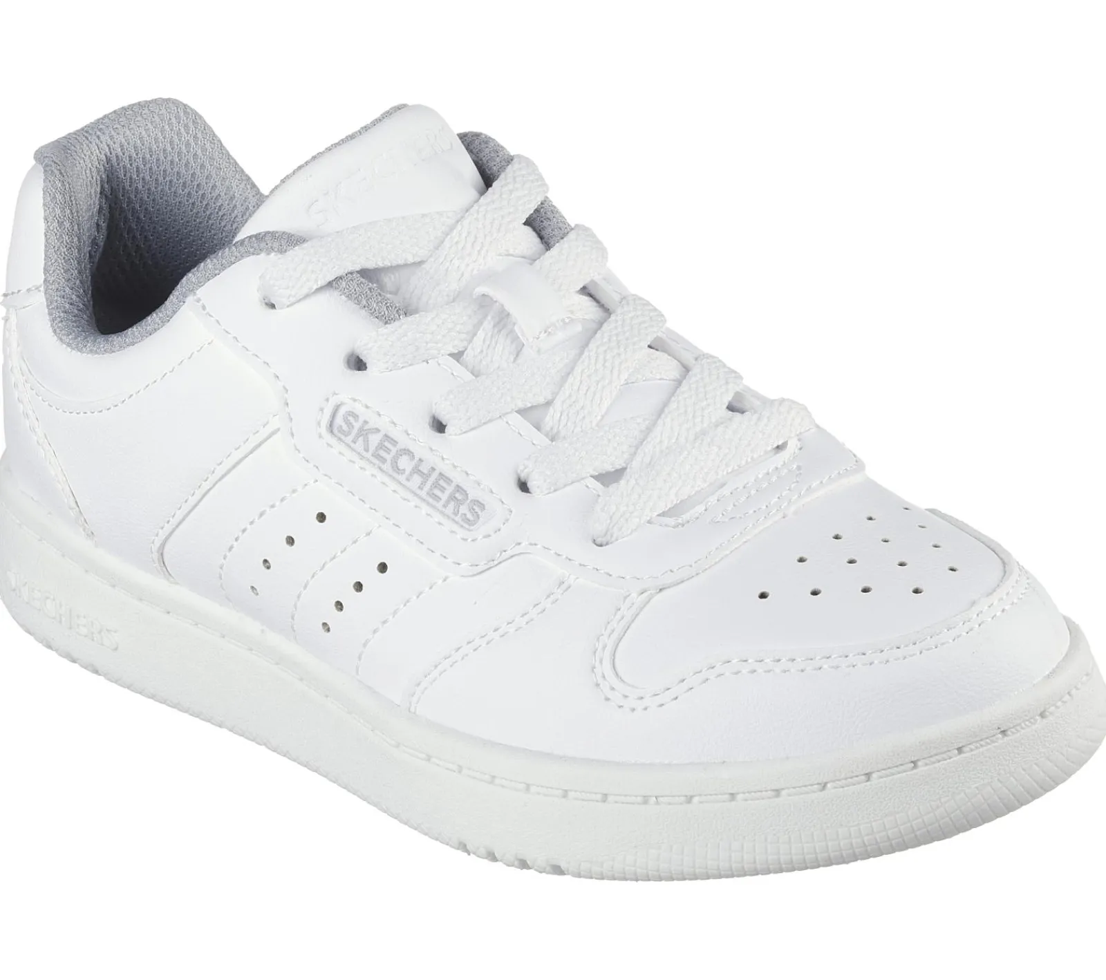 Com Atacadores|Sapatilhas-SKECHERS Quick Street - Vorton BRANCO