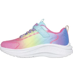 Luzes|Sapatilhas-SKECHERS Rainbow Cruisers TURQUESA / MULTICOR