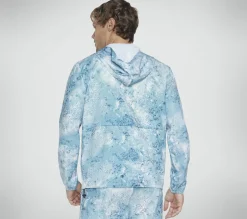 Partes De Cima|Partes De Cima-SKECHERS Razor Printed Full Zip Jacket PRETO / LIMA