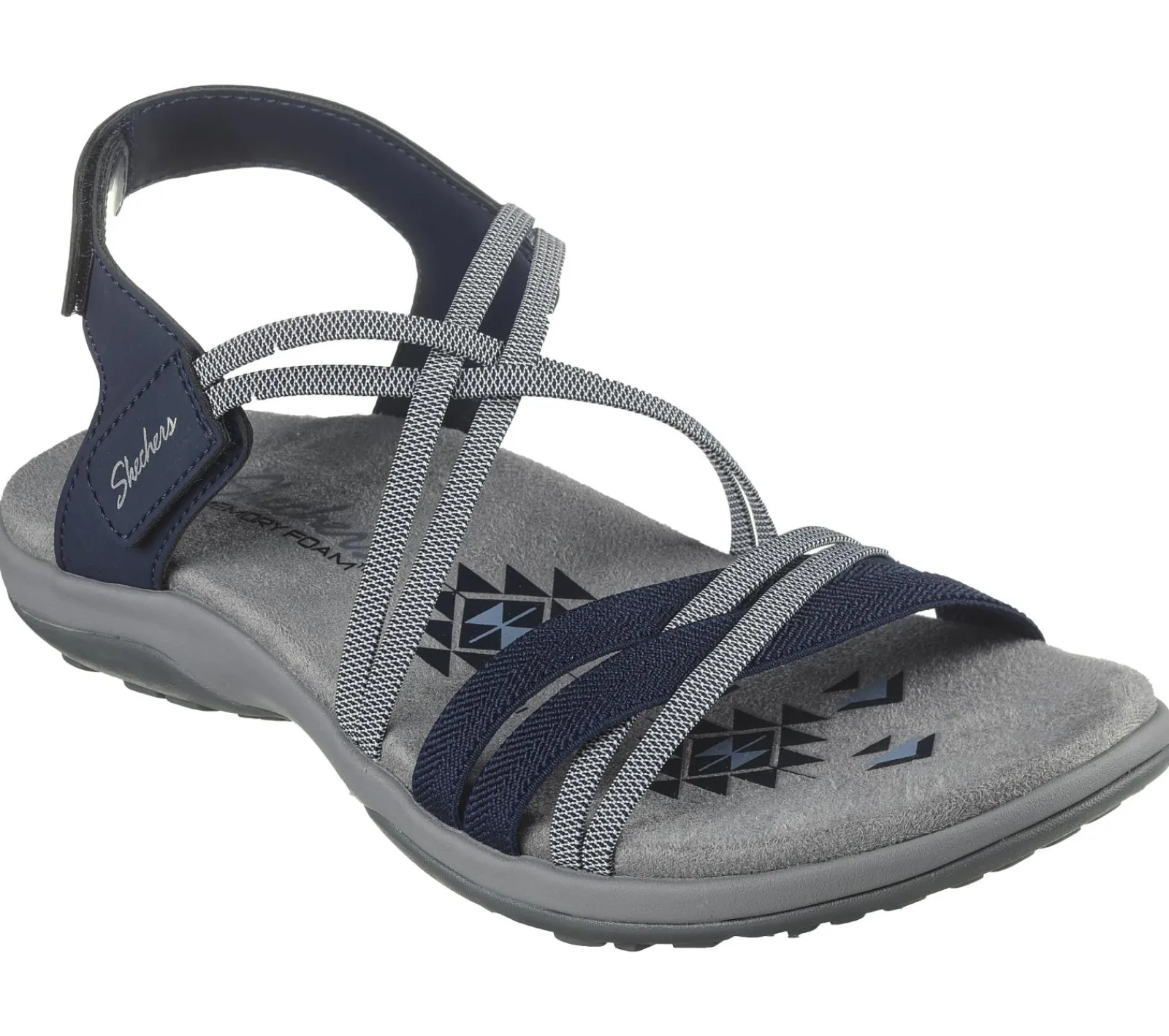 Sandálias-SKECHERS Reggae Slim - Takes Two NAVY