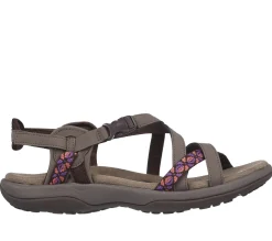 Sandálias-SKECHERS Reggae Slim - Vacay CHOCOLATE