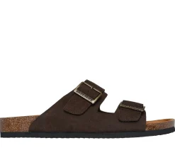 Sandálias-SKECHERS Relaxed Fit: Aidan - Leelan CHOCOLATE