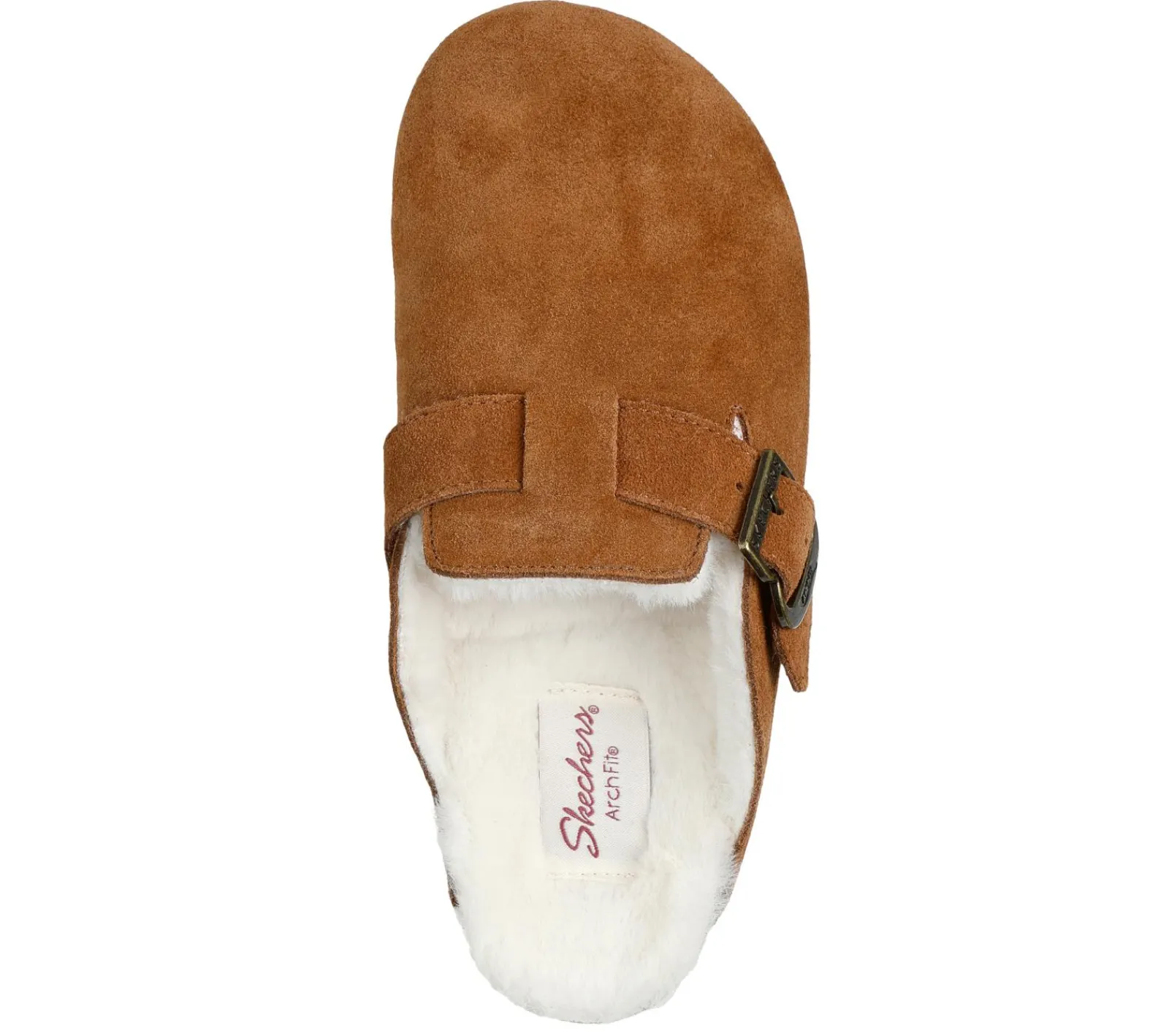 Calçado Sem Atacadores|Slippers-SKECHERS Relaxed Fit: Arch Fit Granola - Restful Nights CASTANHO CLARO