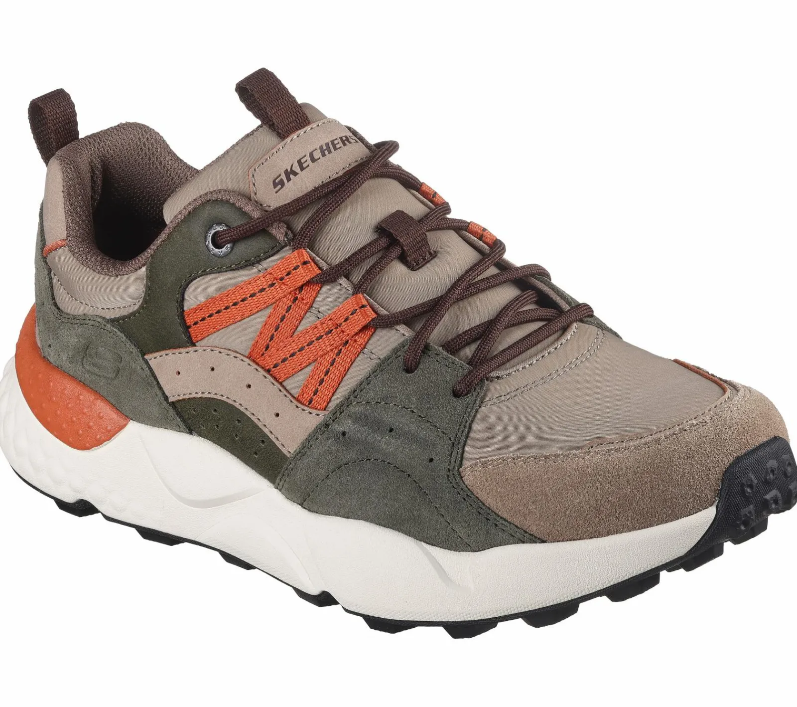 Sapatos Com Atacadores|Sapatilhas Casuais-SKECHERS Relaxed Fit: Bendino - Dormer TAUPE / MULTICOR