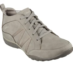 Com Atacadores|Botas-SKECHERS Relaxed Fit: Breathe-Easy - Friendly Ties TAUPE