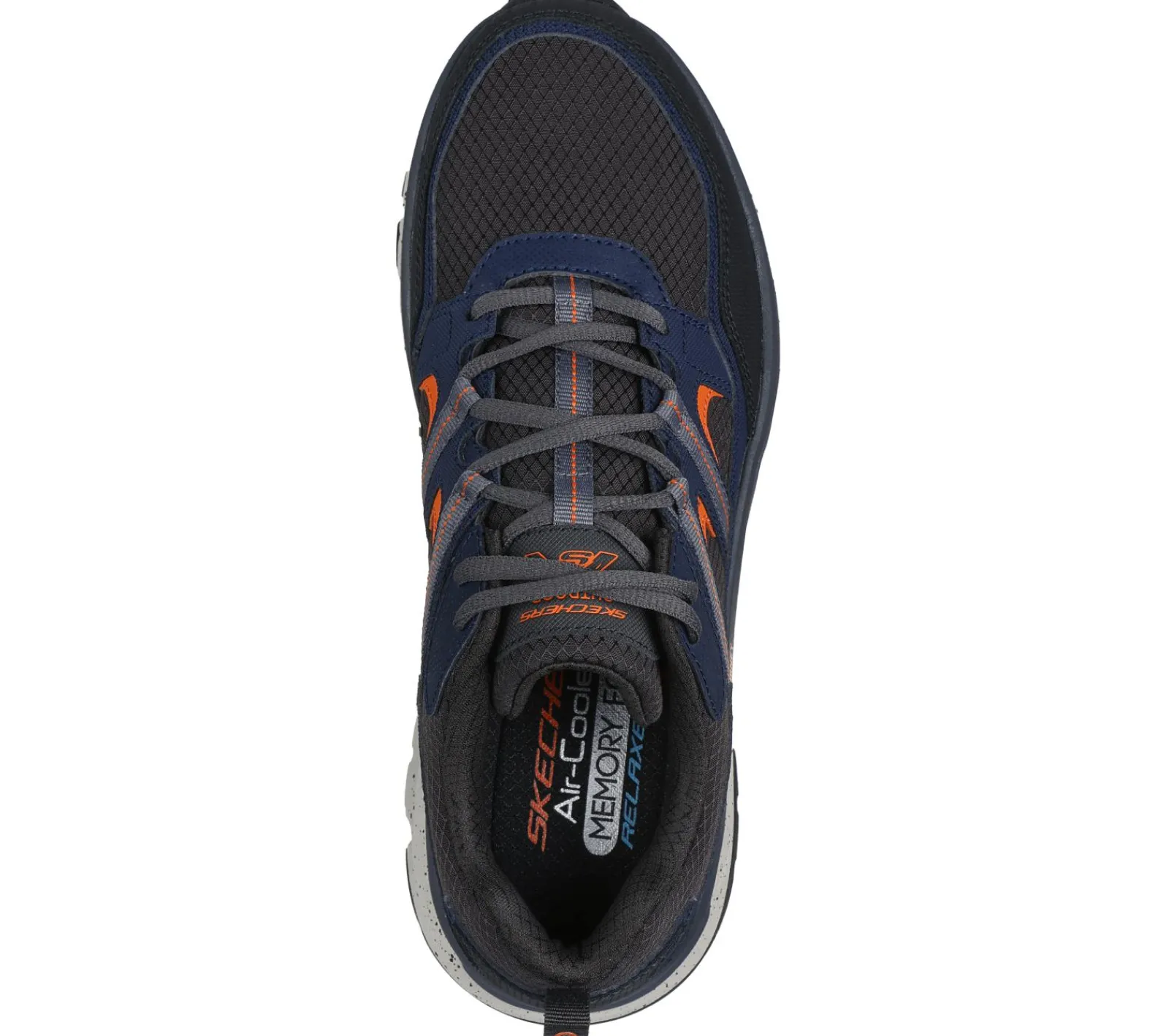 Sapatilhas-SKECHERS Relaxed Fit: D'Lux Journey NAVY / LARANJA