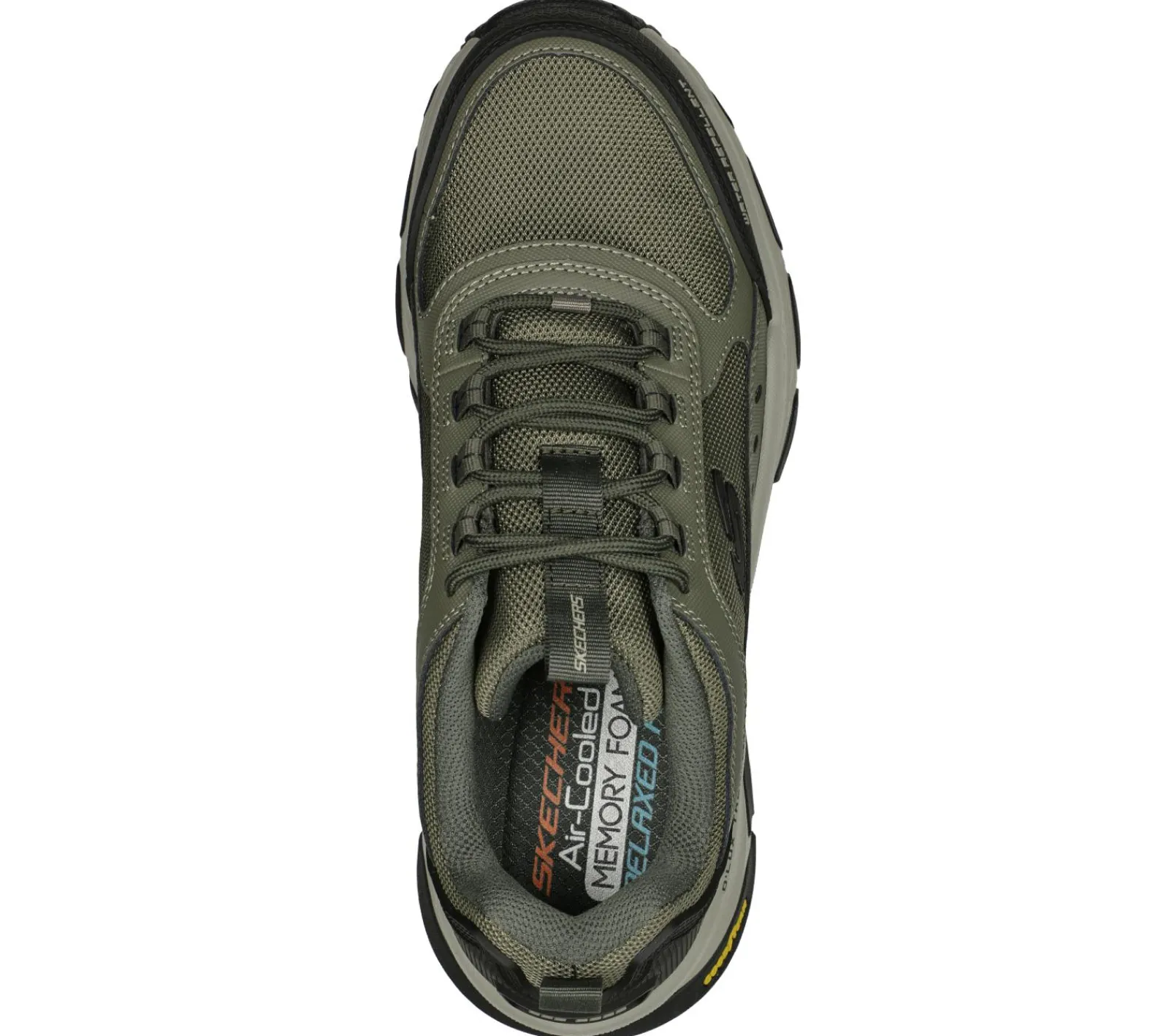 Sapatilhas-SKECHERS Relaxed Fit: D'Lux Trekker AZEITONA / MULTICOR