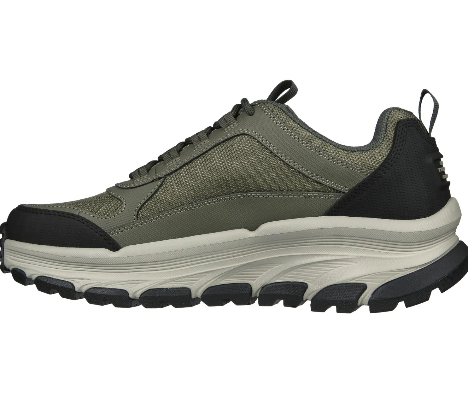Sapatilhas-SKECHERS Relaxed Fit: D'Lux Trekker AZEITONA / MULTICOR