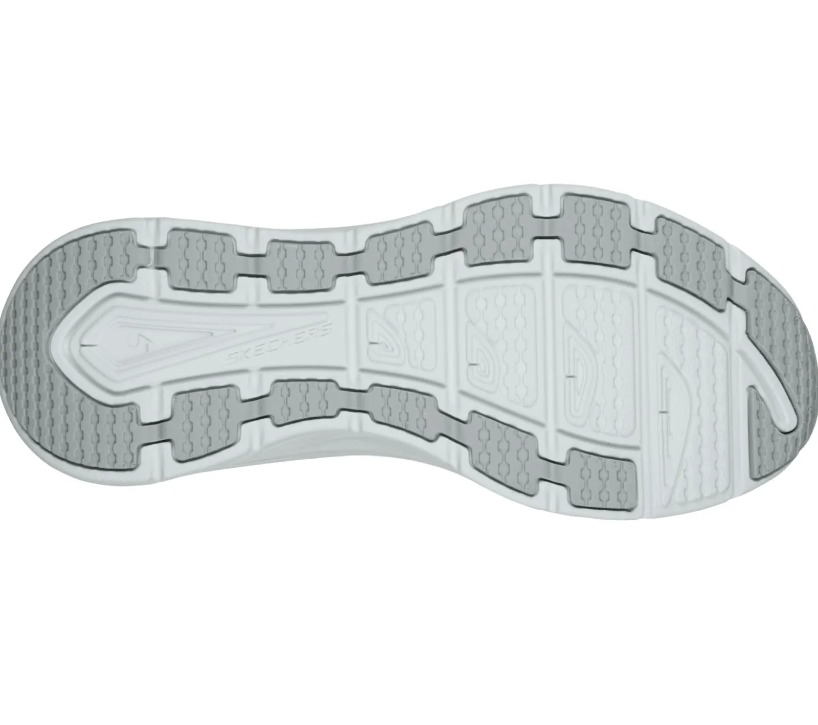 Com Atacadores|Sapatilhas-SKECHERS Relaxed Fit: D'Lux Walker - Timeless Path BRANCO / PRATEADO