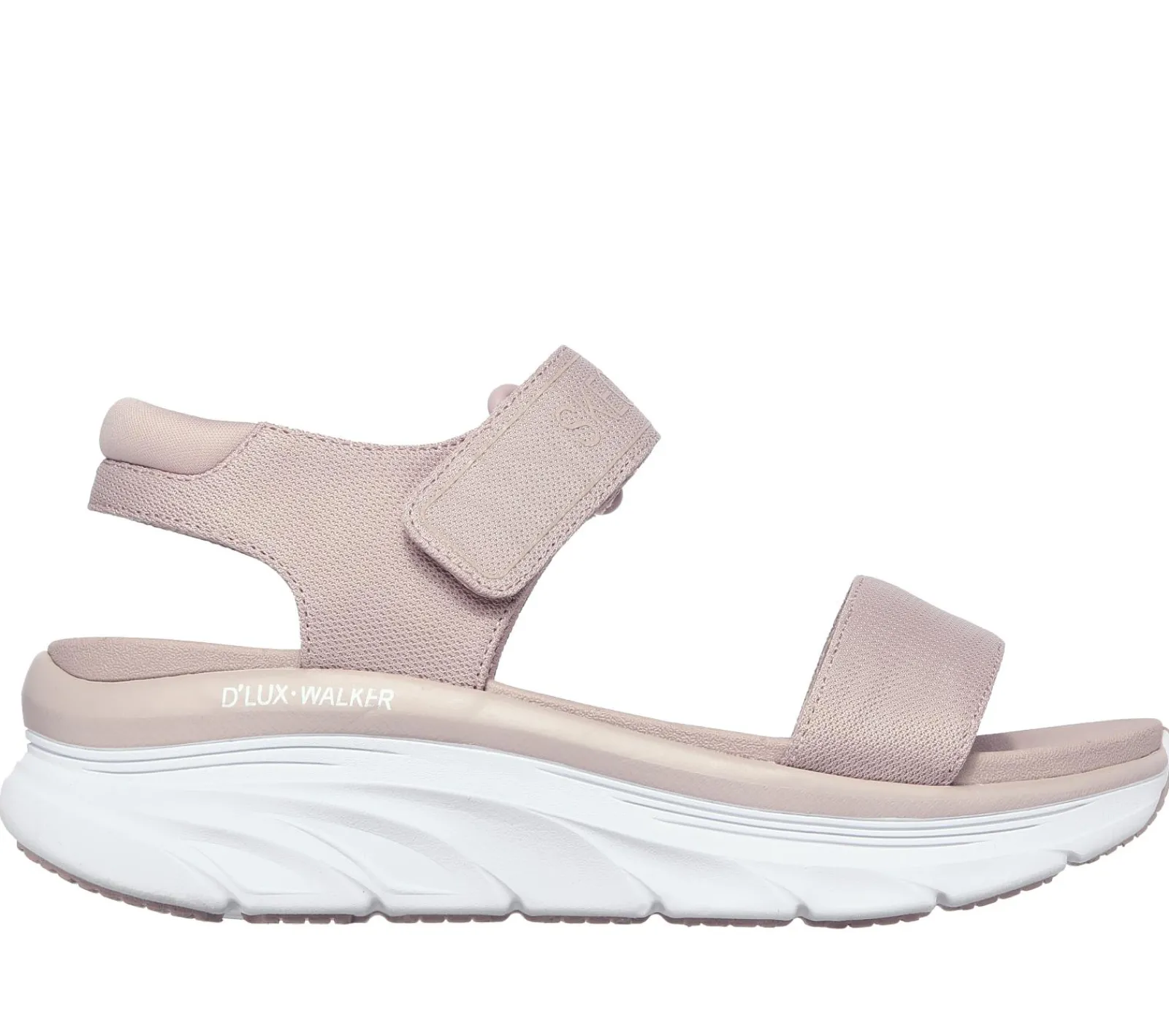 Sandálias-SKECHERS Relaxed Fit: D'Lux Walker - New Block BLUSH