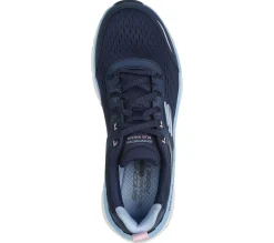 Com Atacadores|Sapatilhas-SKECHERS Relaxed Fit: D'Lux Walker 2.0 - Daisy Doll NAVY / ROSA