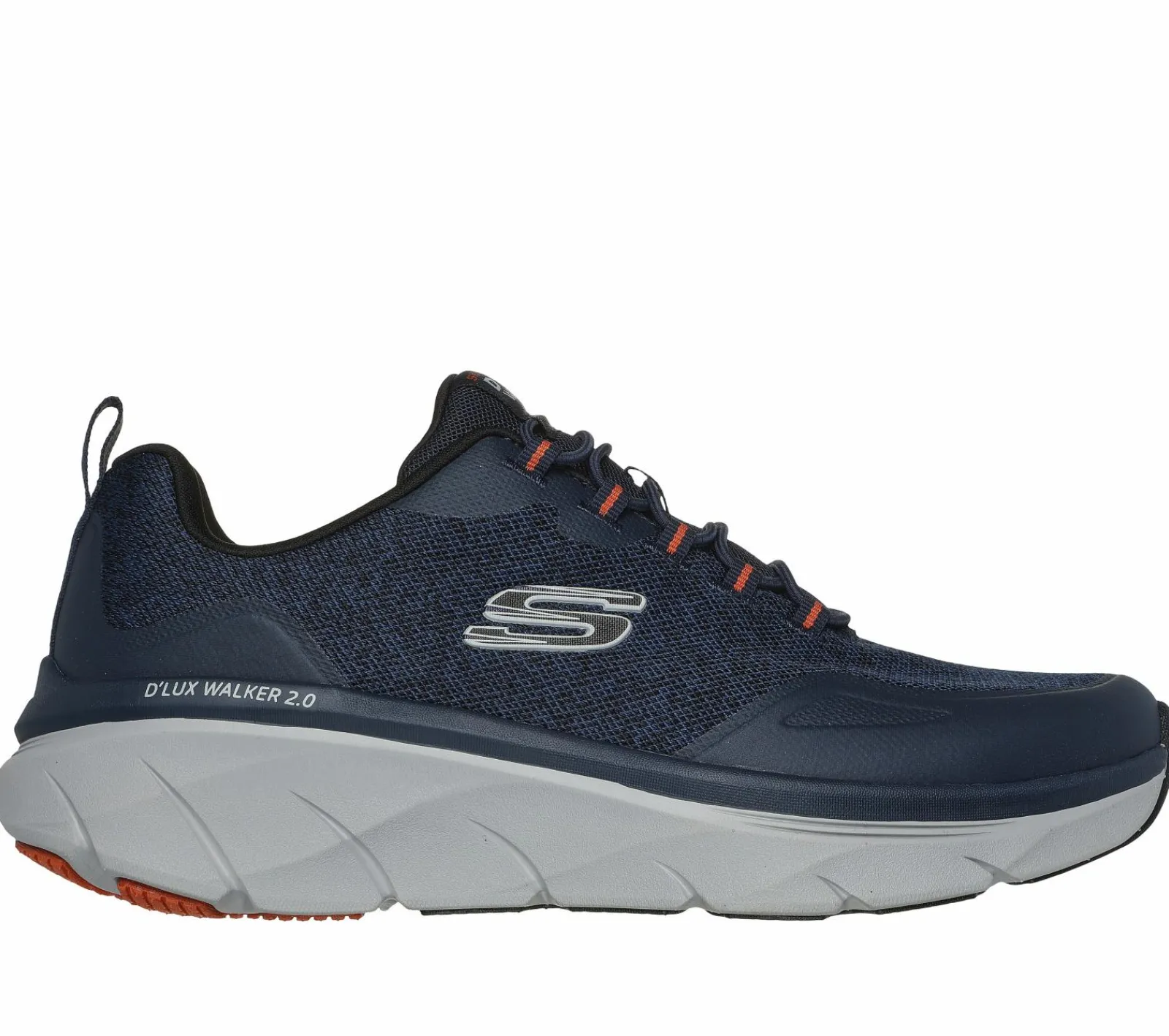 Sapatilhas-SKECHERS Relaxed Fit: D'Lux Walker 2.0 - Steadyway NAVY / LARANJA
