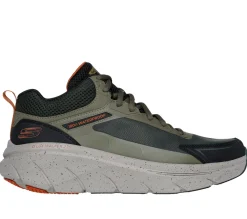 Sapatilhas-SKECHERS Relaxed Fit: D'Lux Walker 2.0 - Grailo AZEITONA / LARANJA