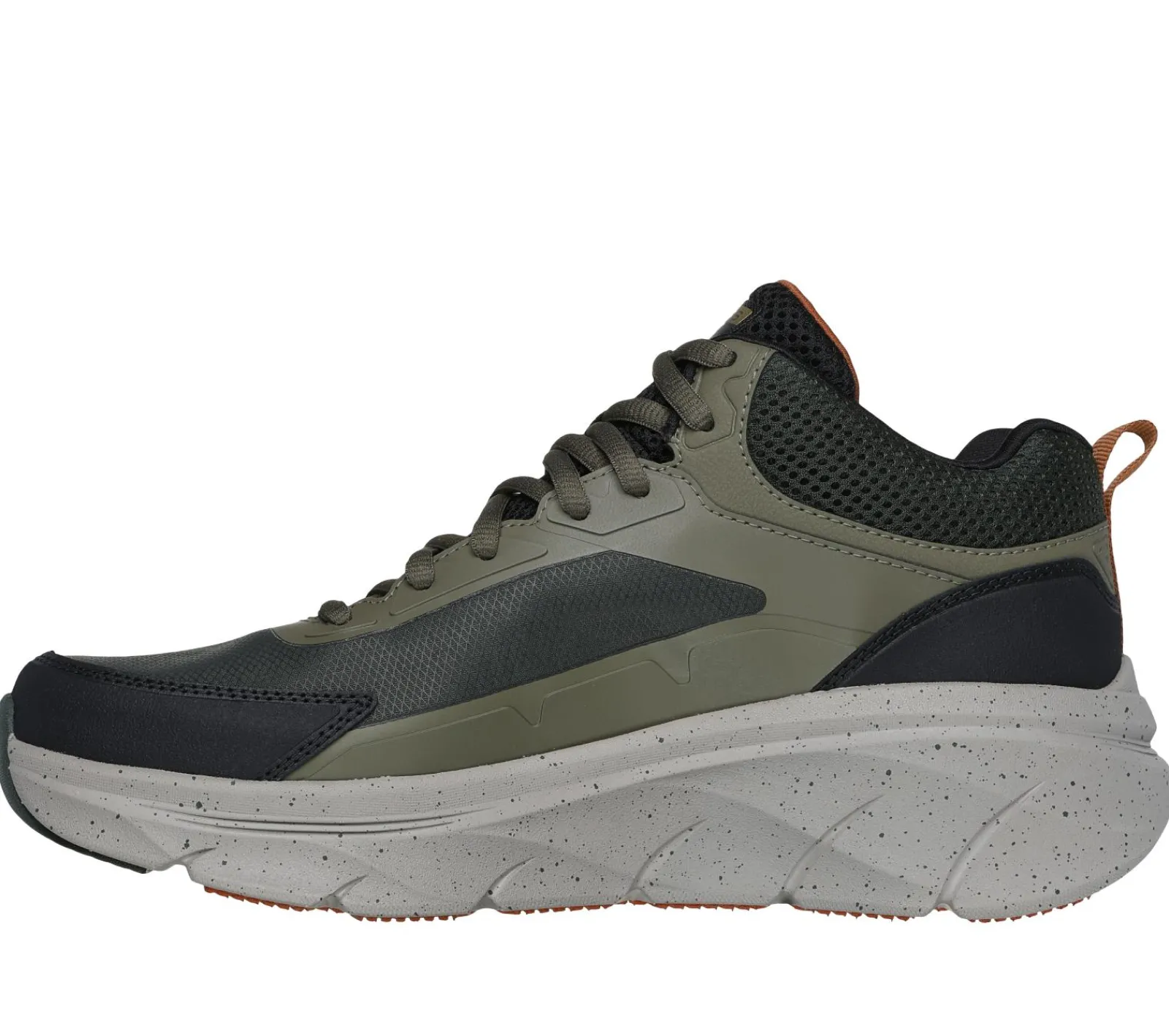 Sapatilhas-SKECHERS Relaxed Fit: D'Lux Walker 2.0 - Grailo AZEITONA / LARANJA