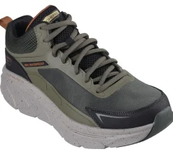 Sapatilhas-SKECHERS Relaxed Fit: D'Lux Walker 2.0 - Grailo AZEITONA / LARANJA