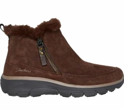 Botas-SKECHERS Relaxed Fit: Easy Going - Cool Zip! CHOCOLATE