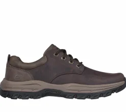 Sapatos Com Atacadores|Sapatilhas Casuais-SKECHERS Relaxed Fit: Knowlson - Leland CASTANHO ESCURO