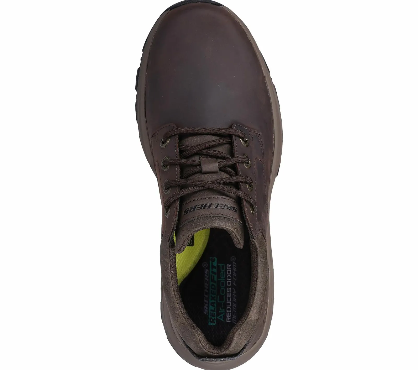 Sapatos Com Atacadores|Sapatilhas Casuais-SKECHERS Relaxed Fit: Knowlson - Leland CASTANHO ESCURO