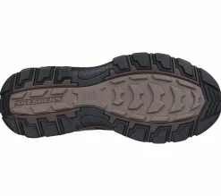 Sapatos Com Atacadores|Sapatilhas Casuais-SKECHERS Relaxed Fit: Knowlson - Leland CASTANHO ESCURO