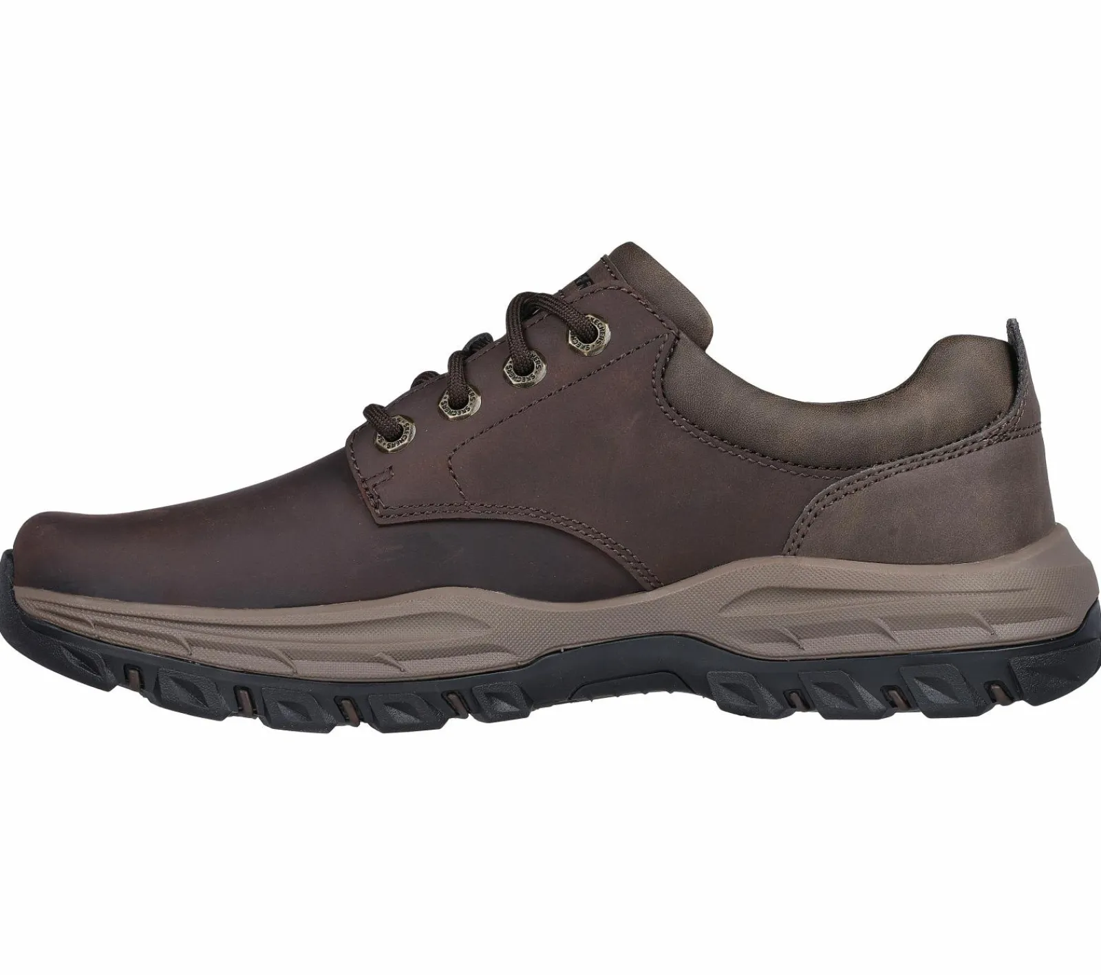 Sapatos Com Atacadores|Sapatilhas Casuais-SKECHERS Relaxed Fit: Knowlson - Leland CASTANHO ESCURO