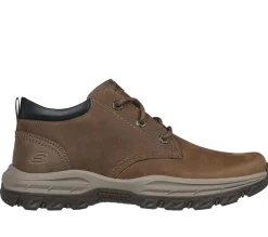 Sapatos Com Atacadores|Botas-SKECHERS Relaxed Fit: Knowlson - Ramhurst CASTANHO DESERTO