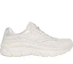 Com Atacadores|Sapatilhas-SKECHERS Relaxed Fit: Modern D'Lux - Free Mind BRANCO SUJO