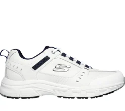 Sapatilhas-SKECHERS Relaxed Fit: Oak Canyon - Redwick BRANCO / NAVY